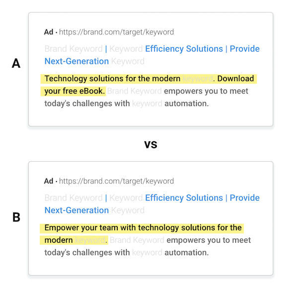 Google ad copy #18